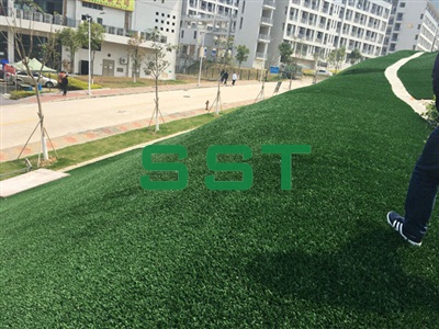 Urban Green Areas with Fibrilated Turf